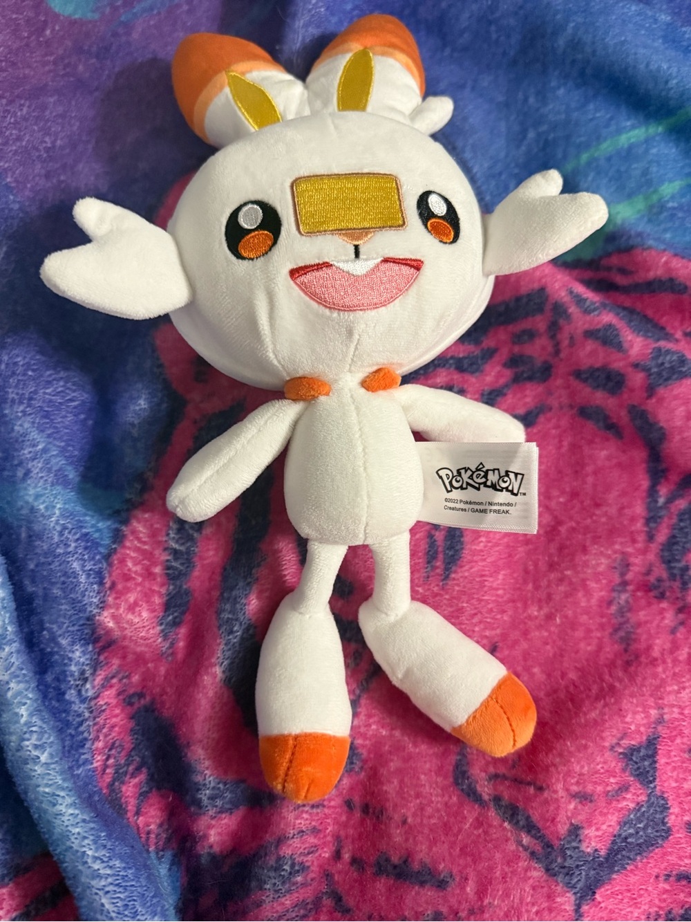 Pokemon Scorbunny Plush - White & Orange Soft Toy